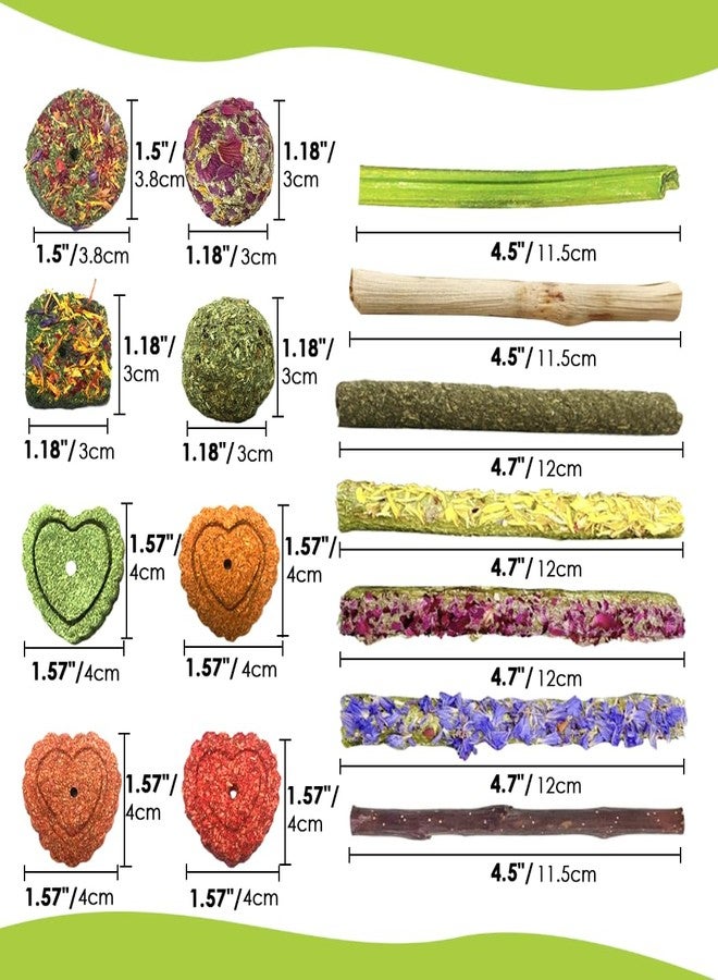 Tyotrbs 60pcs DIY Rabbit Toys for Bunnies Boredom,Rabbit Toy for Bunnies Boredom Bunny Toys for Teeth, Timothy Stick, Apple Sticks, Sweet Bamboo, for Guinea Pig, Hamster, Chinchilla, Rat, Small Animals - Image 5